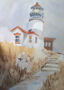 Watercolor - Lighthouse